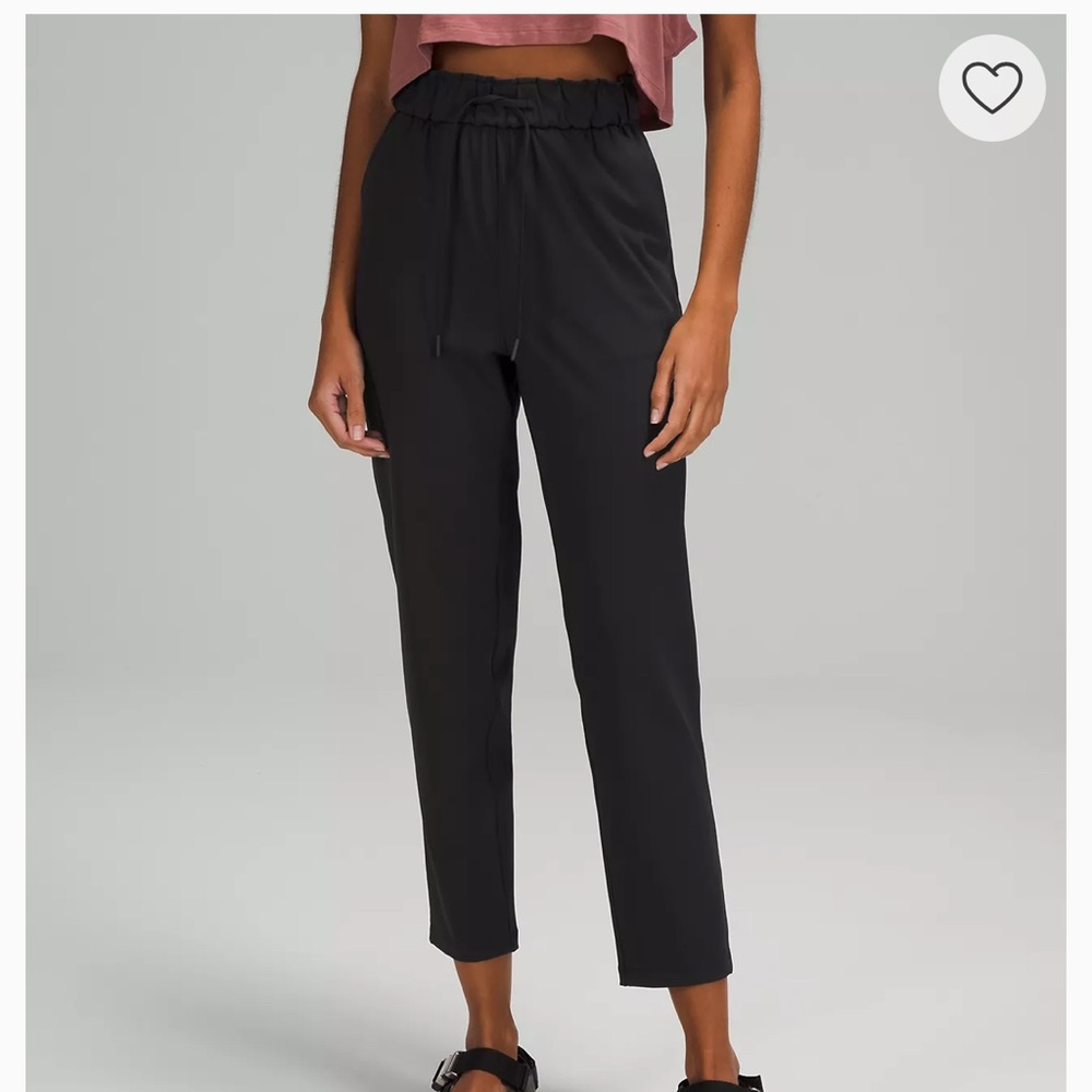 Lululemon Black Ankle Pants Stretch High-Rise Pant 7/8 Length sz 4